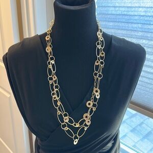 Premier designs gold layered necklace.